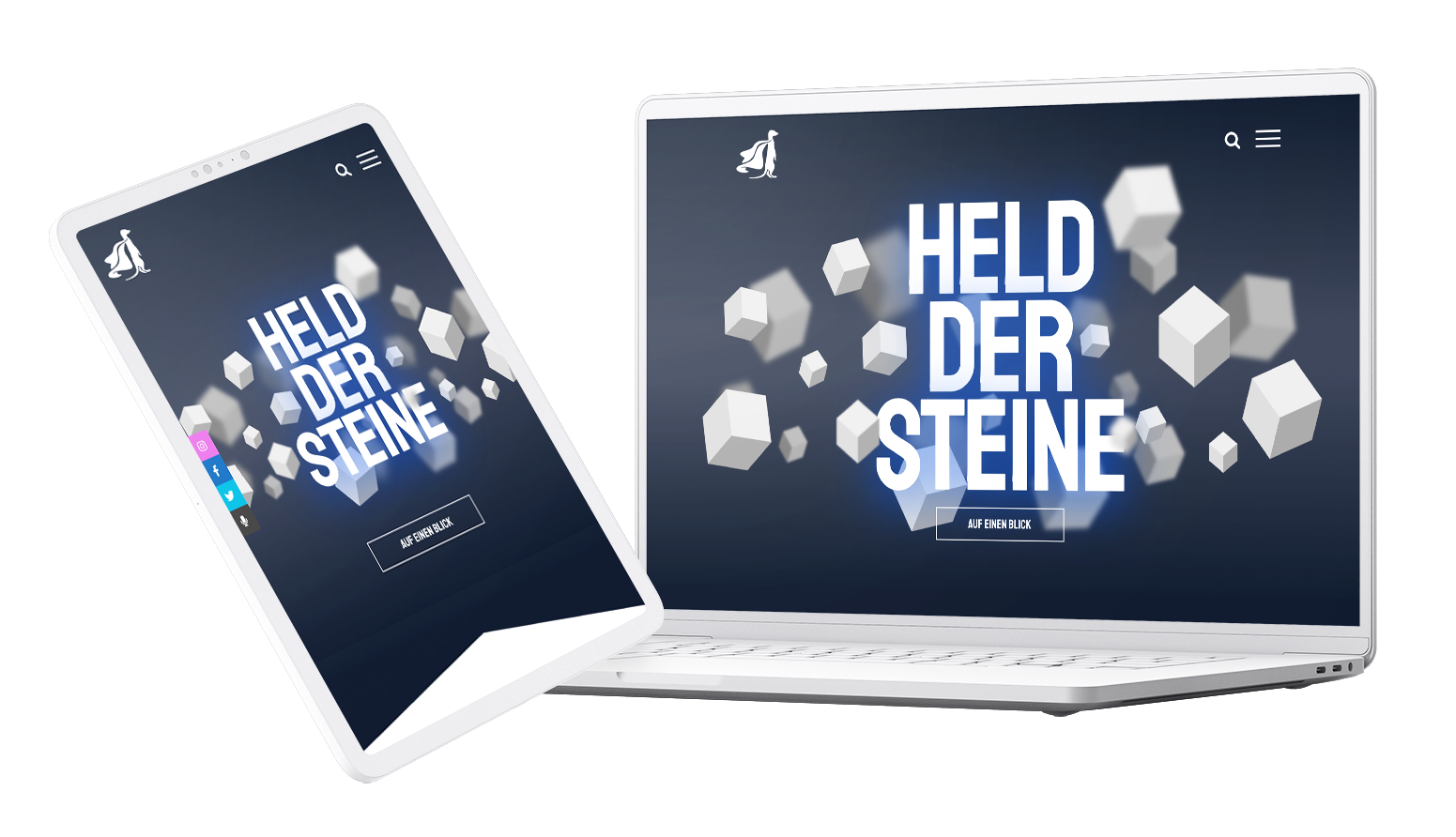 Webseitenprojekt Held der Steine – zuverlässiges Webhosting und professionelle Webentwicklung durch AV Digital Media aus Hanau, Bruchköbel und Erlensee